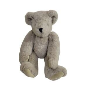 1992 The Vermont Teddy Bear Company Jointed Bear Plush Stuffed Animal Toy‎ 16"
